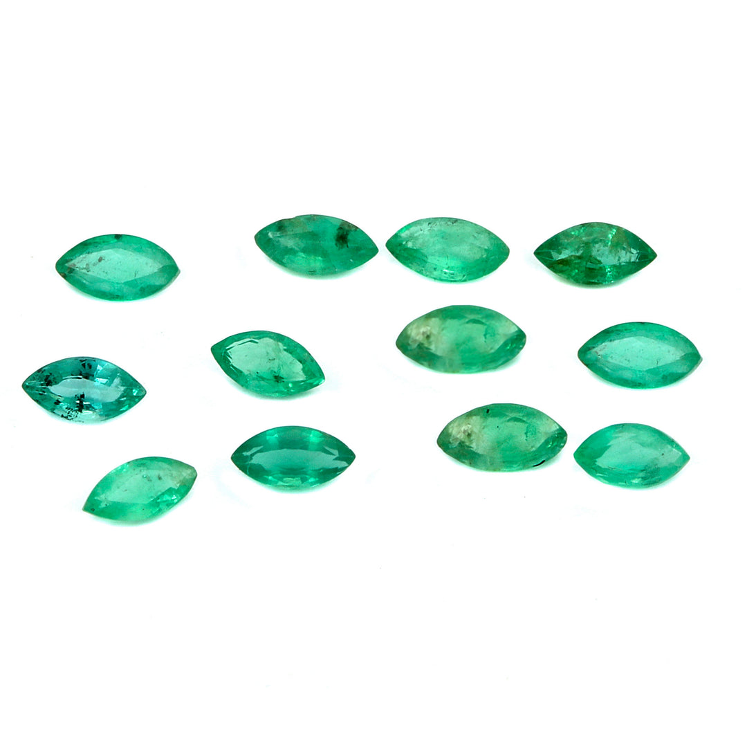 5Pc Lot Emerald 4x2mm 0.40 Carats