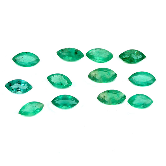 5Pc Lot Emerald 4x2mm 0.40 Carats