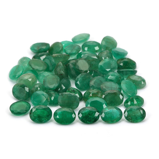 5 Pcs Lot Emerald Oval 9x7mm Approx.10 Carats 