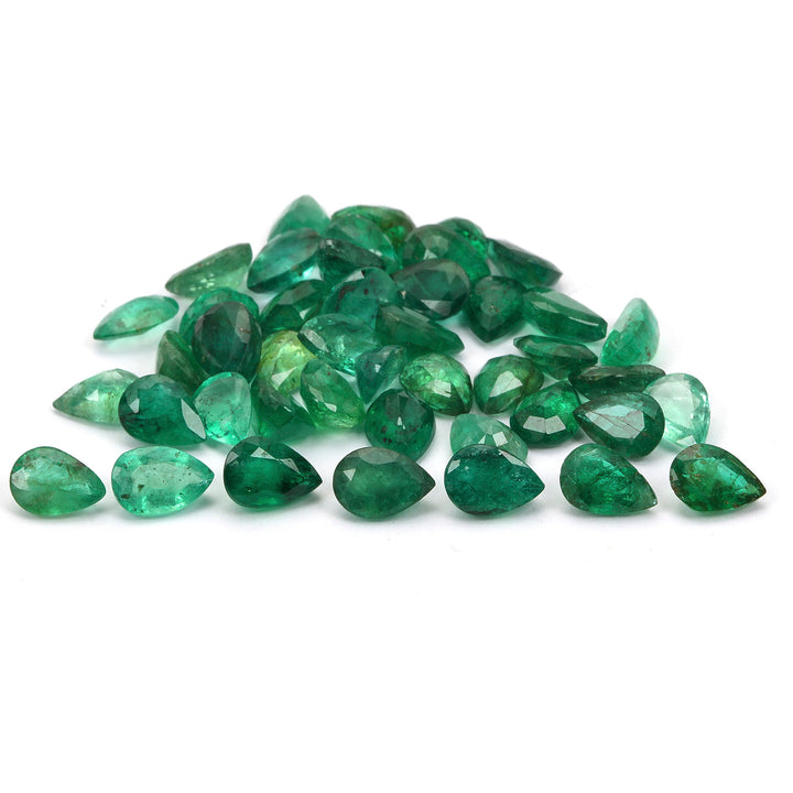 8 Pcs Lot Emerald Pear 7x5mm Approx. 5 Carats 