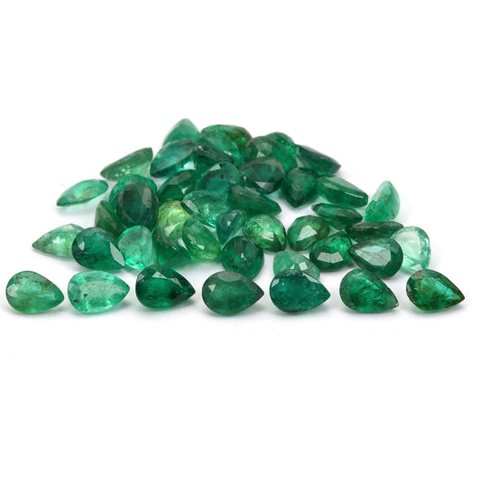 8 Pcs Lot Emerald Pear 7x5mm Approx. 5 Carats 