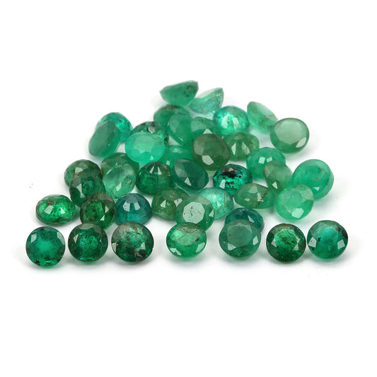 5 Carats Lot Emerald 5x5mm Approx 10 Pieces