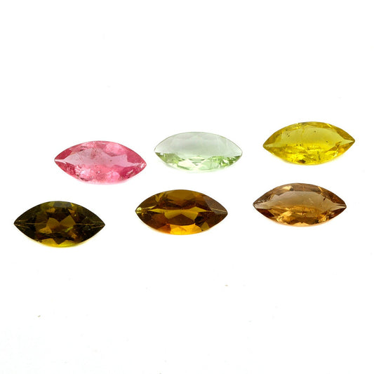 6Pc Lot Multi Tourmaline 4.00 Carats