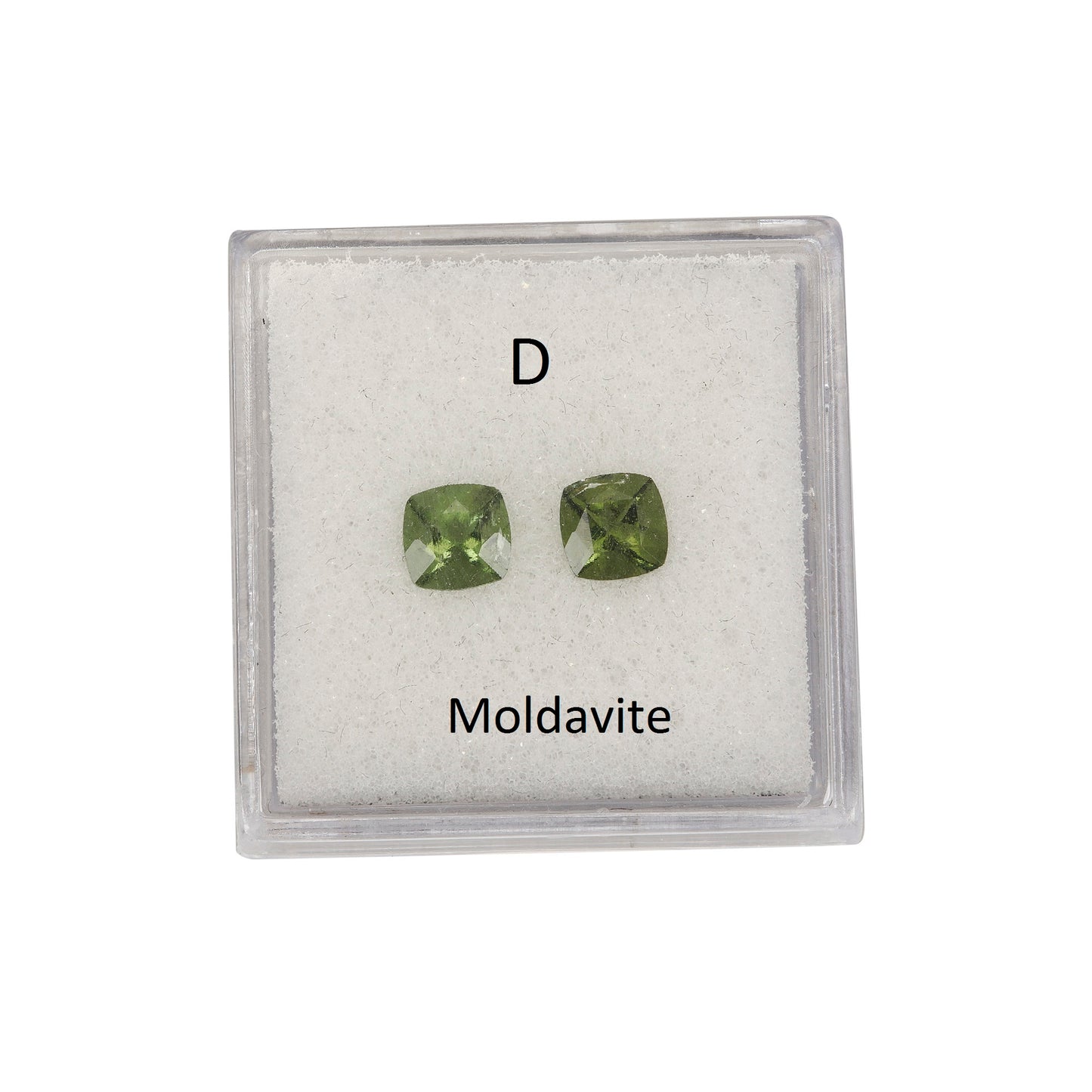 Matching Pairs in Moldavite 5x5mm-6x4mm