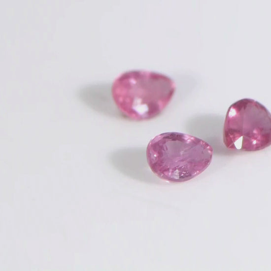 3Pc Lot Padparadscha Sapphire 0.45 Carats